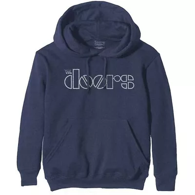 Buy The Doors 'Logo' Navy Blue Pullover Hoodie - NEW OFFICIAL • 29.99£