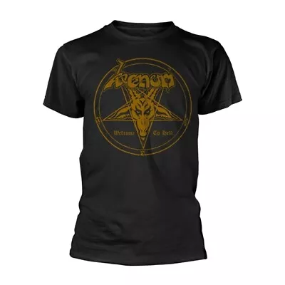 Buy Venom 'Welcome To Hell - Gold Print' Black T Shirt - NEW • 16.99£