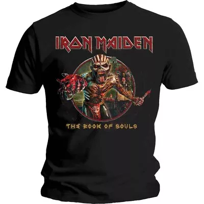Buy Iron Maiden 'The Book Of Souls - Eddie Circle' Black T Shirt - NEW • 15.49£