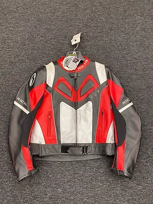 Buy Richa Azuma Red / Black / White Leather Motorcycle Jacket - UK 44 • 89.99£