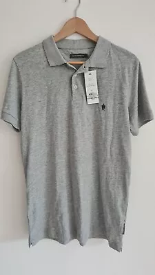 Buy French Connection Polo T Shirt Cotton Mix Jersey Size Medium Mens New BARGIN • 8.98£