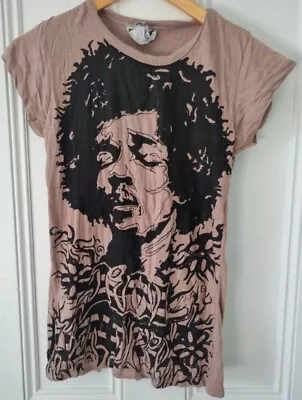 Buy Jimi Hendrix Long T Shirt Classic Rock Band Merch Tee Ladies Size Small • 12.95£