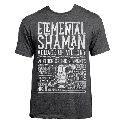 Buy World Of Warcraft / RPG Inspired ELEMENTAL SHAMAN T-shirt - Unisex / Mens • 19.99£