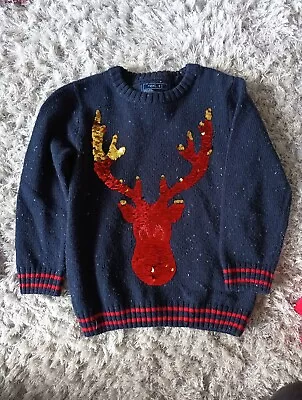 Buy Boys Next Christmas Jumper Age 3-4 Years • 5£