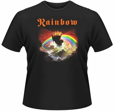 Buy Rainbow T Shirt Rising Official Classic Mens Rock Tee Black Unisex Licensed New • 16.28£