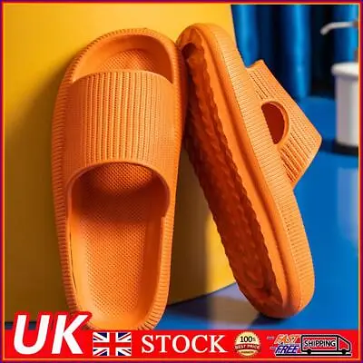 Buy Cool Slippers Anti-Slip Home Couples Slippers Elastic For Walking (Orange 42-43) • 10.09£