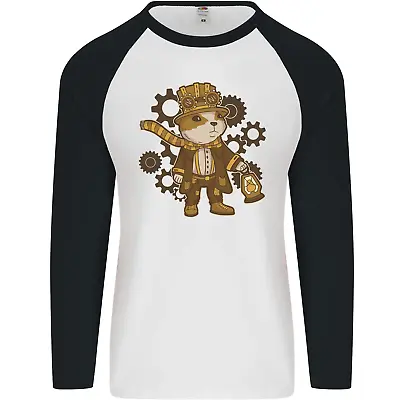 Buy Steampunk Hamster Mens L/S Baseball T-Shirt • 9.99£