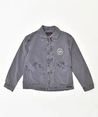 Buy PIT STOP Womens Denim Jacket IT 34 XS Grey Cotton Vintage AE09 • 11.53£