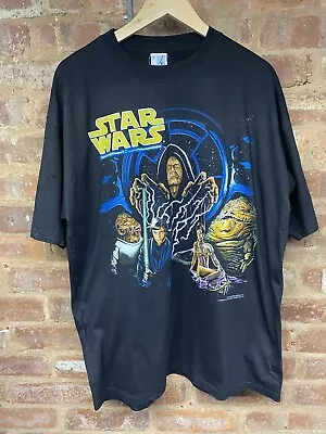 Buy Vintage Star Wars T Shirt Extra Large Return Of The Jedi 1994 JTS Deadstock • 199.99£