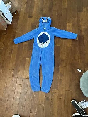 Buy Care Bears MEDIUM Grumpy Rain Cloud Union Suit Adult Hood Romper Pajamas Costume • 56.89£