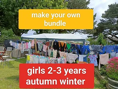 Buy 2-3 Years Girls Outfit Dress Jumper Top Jacket Pj Autumn Winter Make A Bundle • 1.99£