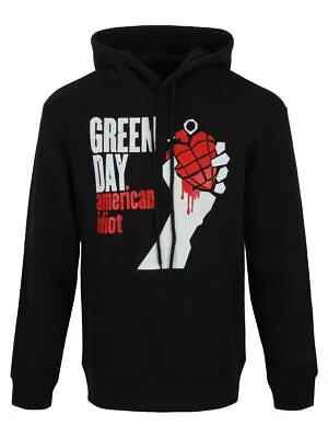 Buy Green Day Hoodie American Idiot Pullover Men's Black • 29.99£