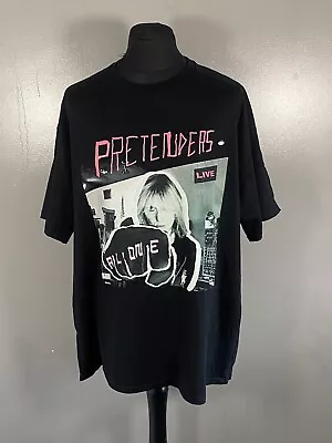 Buy Pretenders All Done Live 2017 Gildan Black Tour Tshirt Size 2XL • 24.95£