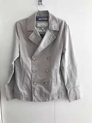 Buy Zara Man Denim Couture Pro Jacket Size S Colour Pale Grey F8 • 9.99£