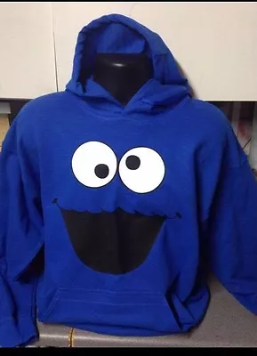Buy Cookie Monster Hooded Top Hoodie Hoody Seasame Street  All Sizes Free Uk P&p • 20.94£