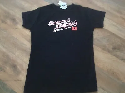 Buy Vtg SIMON AND GARFUNKEL Shirt Womens Medium Black Old Friends 2003 Tour Concert • 14.16£