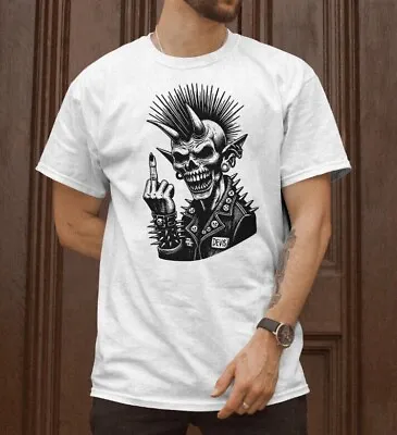 Buy Men's Punk Rock T-Shirt The Damned Ruts XTC 1970's Sex Pistols The Clash Rocker • 12.99£