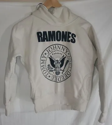 Buy Ramones Hey Ho Let's Go Star Women's XS Beige Hoodie Sweatshirt • 19.91£
