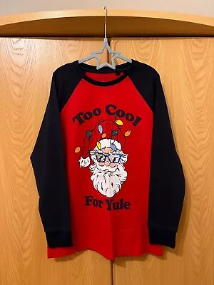 Buy Too Cool For Yule Children's Christmas Jumper Long Sleeve Top T-Shirt Age 9 • 8£