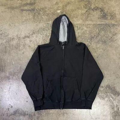 Buy Starter Hoodie Full Zip Sweatshirt, Black, Mens XL • 28£