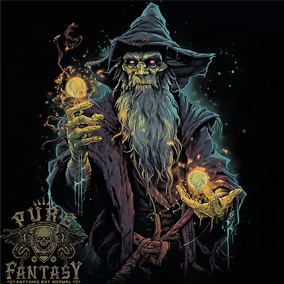 Buy Fantasy Wizard Warlock 4 Mens T-Shirt 100% Cotton • 10.75£