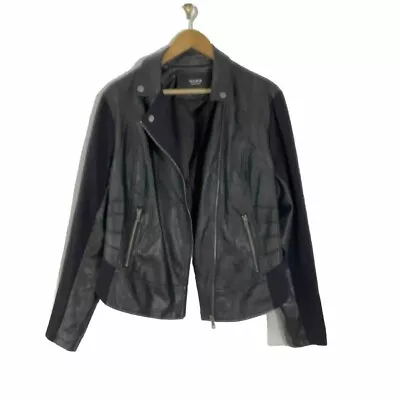 Buy Torrid Sz 2X Woman’s Bomber Short  Jacket Full Zip Faux Leather Black • 33.07£