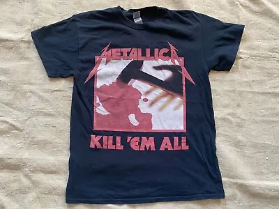 Buy Vintage Metallica 'Kill Em All' Album LP Band Tour Gig T-shirt. Medium. • 10£