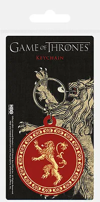 Buy Game Of Thrones House Lannister Lion Rubber Keyring Carded New Official Merch • 2.89£