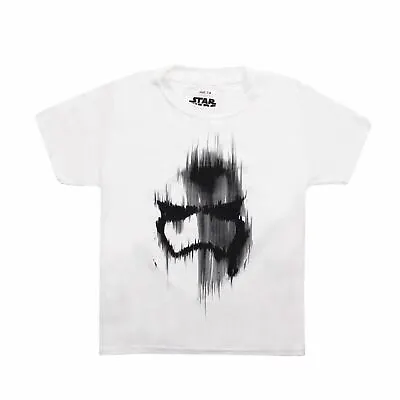 Buy Star Wars Boys T-shirt Stormtrooper Mask White Kids 7-12 Years Official • 9.99£