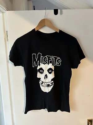 Buy Black Misfits Short Sleeve Stretch T-shirt Size Large (14/16) • 5£