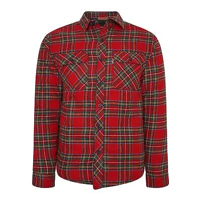 Buy Mens Quilted Shirt Lined Lumberjack Fleece Flannel Padded Worm Heavy Work Top • 12.96£