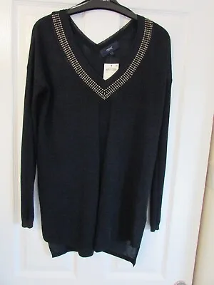 Buy BNWT Brand New With Tags Next Ladies Size 6 Sparkly Thin Jumper RRP £28 Christma • 9.99£