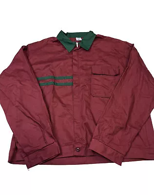 Buy Vintage Workwear Mario Dececco Green And Burgundy Shacket • 20£