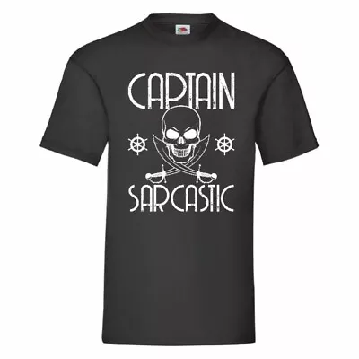 Buy Captain Sarcastic Funny T Shirt Small-2XL • 8.99£