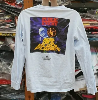 Buy SS18 Supreme X Undercover X Public Enemy Counterattack Light Blue L/S Tee M • 85£