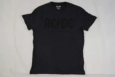 Buy Ac/dc Logo Back In Black '80 Logo T Shirt New Official Band Group Hells Bells • 10.99£