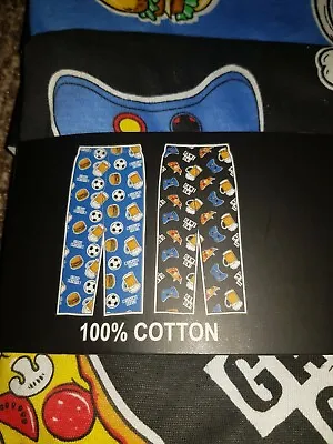 Buy 100 % Cotton Men's Lounge Pants/Pyjama Bottoms 2 Pack Size Small Brand New Blue • 14.99£