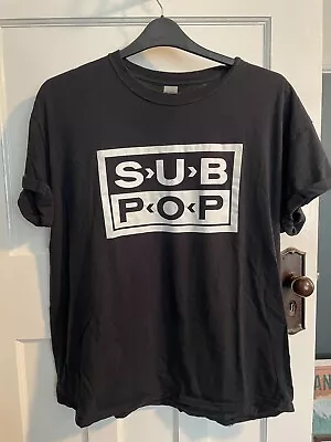 Buy Mens XL Sub Pop T Shirt Grunge Alternative Seattle • 5£