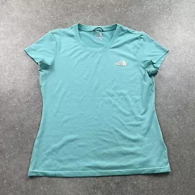 Buy The North Face Turquoise Women’s M Basic Tshirt Pit To Pit 18” • 18£