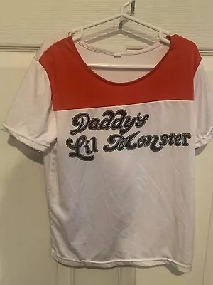 Buy Harley Quinn Inspired Suicide Squad Daddy’s Little Monster Shirt Junior Size 2XL • 19.27£