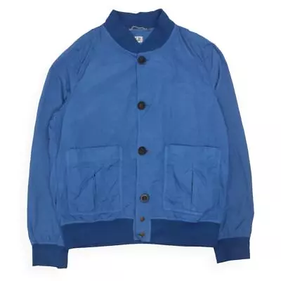 Buy CP Company Buttom Chrome Bomber Jacket Size XL (52)  Blue • 105£