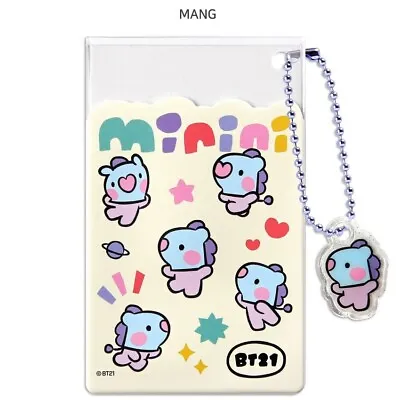 Buy [NEW] Line Friends BT21 Official Merch Minini Mang Clear Card Pocket Holder BTS • 14.17£