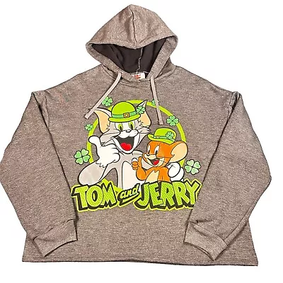 Buy Women’s Gray Tom And Jerry Small Hoodie Long Sleeved Sweatshirt • 13.22£