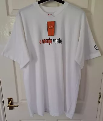 Buy BNWT Vintage Nike Netherlands Oranje Voetbal T-Shirt Football Size XXL (P2P 25 ) • 24£