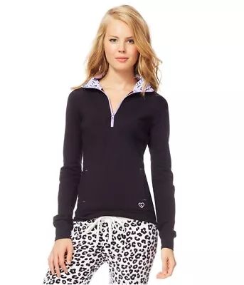 Buy Aeropostale Womens Quarter Zip Pullover Pajama Sleep T-Shirt • 16.85£