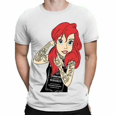 Buy The Little Mermaid Rock Goth Princess Mens T-Shirt Biker Punk Alternative Gothic • 12.95£