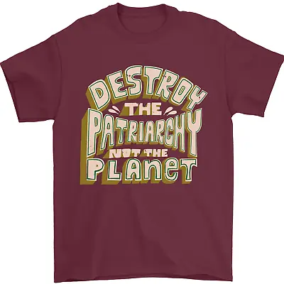 Buy Destroy Patriarchy Not The Planet Climate Change Mens T-Shirt 100% Cotton • 7.99£