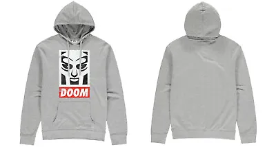 Buy MF Doom Distressed Doom Hip Hop Hoody Grey • 31.49£