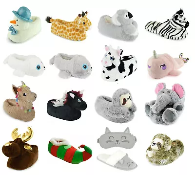Buy Womens Ladies Soft Comfy Novelty 3D Slippers ~ Animal Character House Slipper • 14.99£