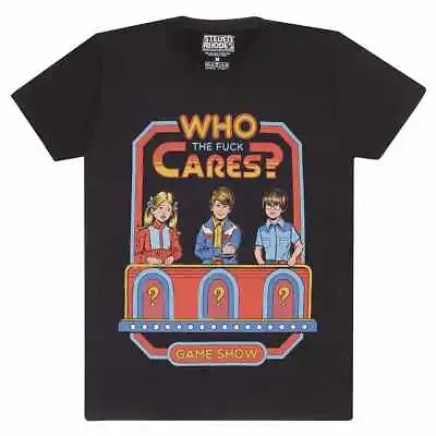 Buy ** Steven Rhodes Who The F@ck Cares Game Show Official  Licensed T-Shirt ** • 19£